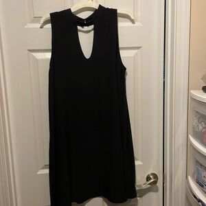 Black keyhole dress